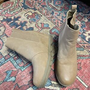 Amazon Women's Beige Ankle Booties